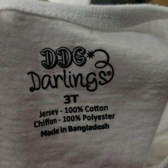 DDG Darlings Girls Floral Animal Print Princess Shirt Size 3T - Picture 6 of 7